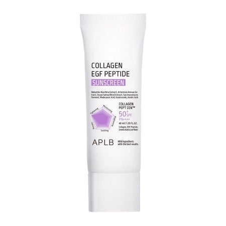 APLB - Collagen EGF Peptide Sunscreen SPF50+ PA++++ - Moisturizing Face Cream with Filter - 40ml - Feel You
