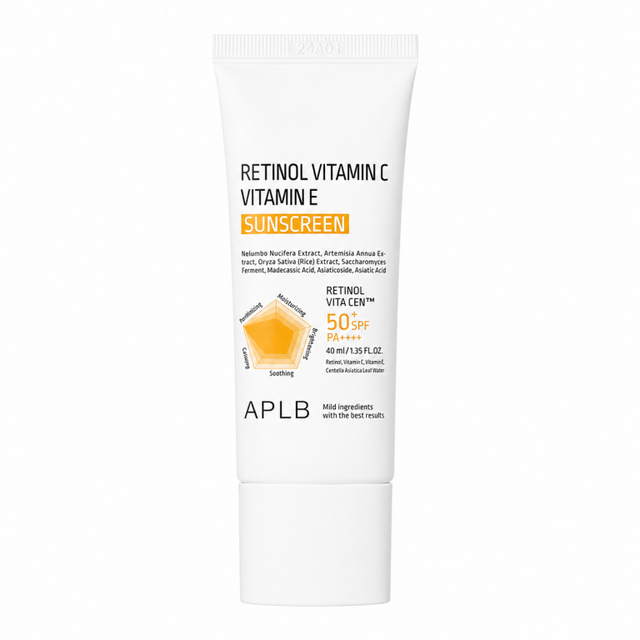 APLB - Retinol Vitamin C Vitamin E Sunscreen SPF50+, 40ml - Feel You