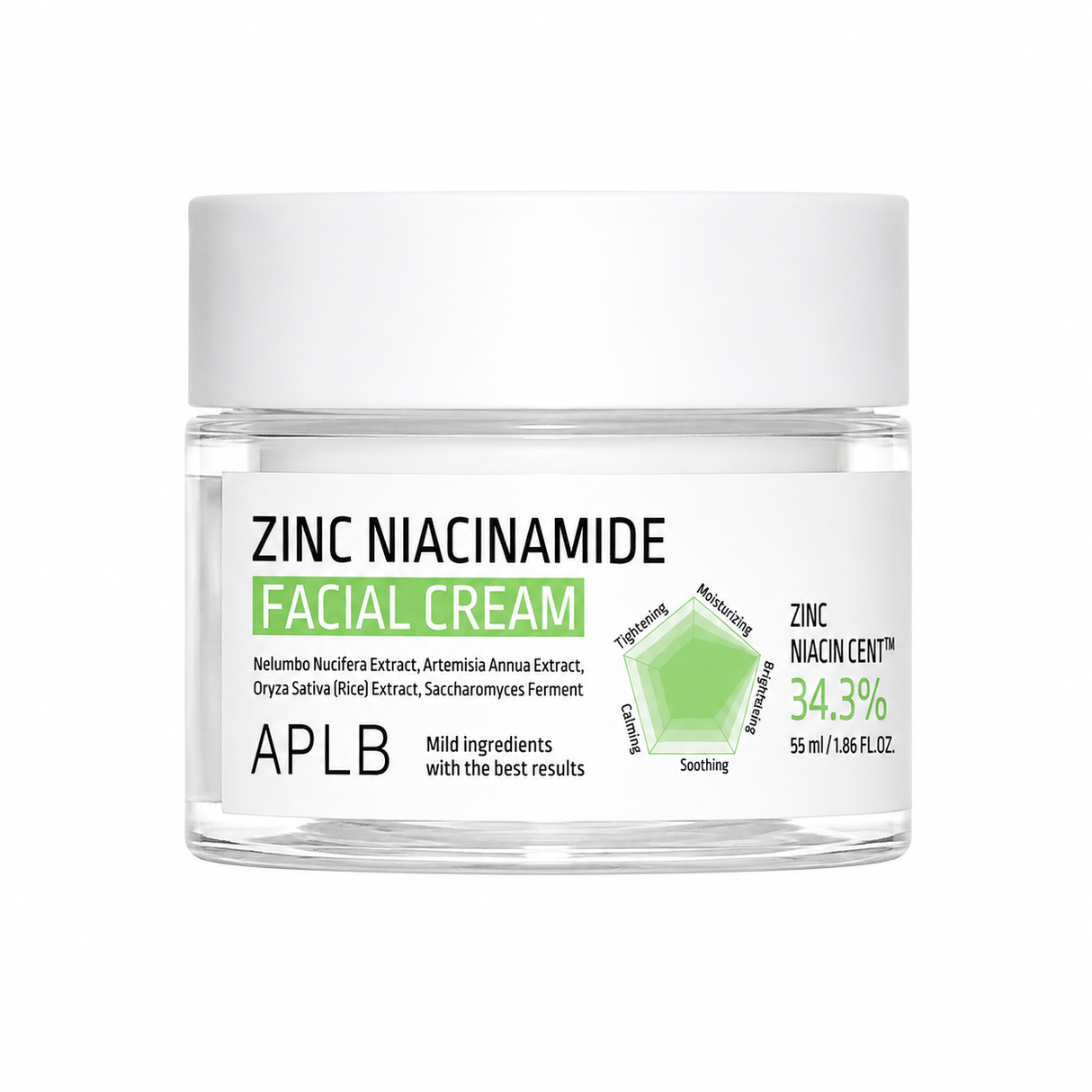 APLB - Zinc Niacinamide Facial Cream, 55ml