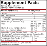 APPLE CIDER VINEGAR APPLE FLAVORED - 60 gummies