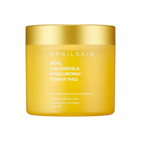 APRILSKIN - Real Calendula Hyaluronic Toner Pad, 60pcs - Feel You