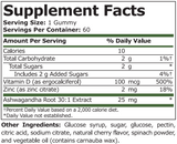 ASHWAGANDHA COMPLEX CHERRY FLAVORED - 60 gummies - Feel You