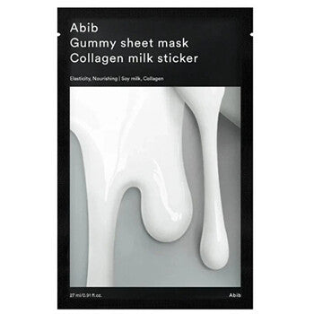 Abib - Collagen Milk Sticker Gummy Sheet Mask - Plátýnková maska - 27ml - Feel You