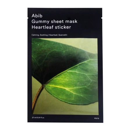 Abib - Gummy Sheet Mask Heartleaf Sticker - Moisturizing Sheet Mask - 27ml - Feel You