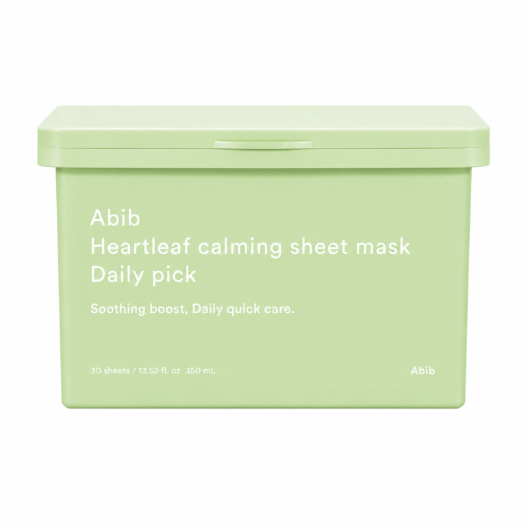 Abib - Heartleaf Calming Sheet Mask Daily Pick, 30 sheets - Feel You