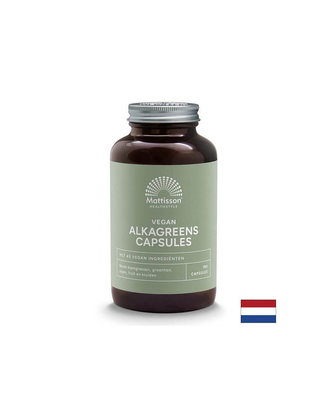 Алкален баланс - АлкаГрийнс - Absolute AlkaGreens, 180 капсули Mattisson Healthstyle - Feel You