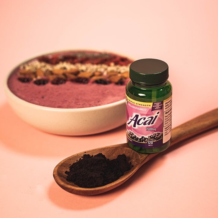 Acai Berry 1500 mg | with Green Tea - 120 Таблетки - Feel You