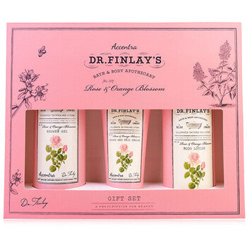 Accentra - Rose & Orange Blossom Dr. Finlay`s Bath Care Set - Dárková sada koupelové péče - Feel You
