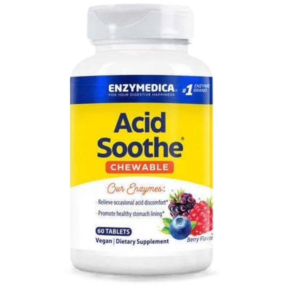 Acid Soothe Chewable - 60 Дъвчащи таблетки - Feel You