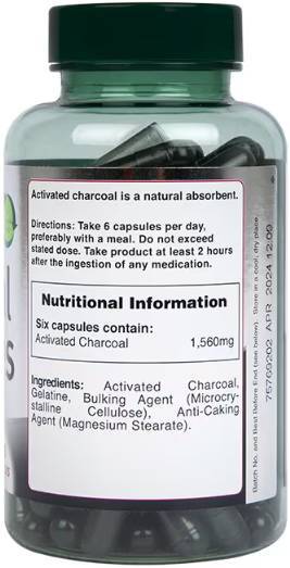 Activated Charcoal 260 mg - 240 капсули - Feel You