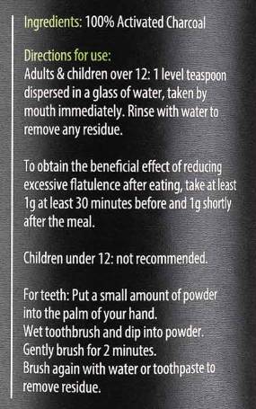 Activated Charcoal Powder - 70 грама - Feel You