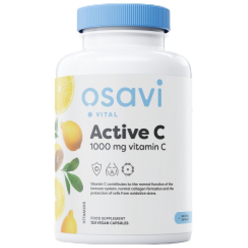 Active C 1000 mg | PureWay-C® with Citrus Bioflavonoids & Acerola - 120 капсули - Feel You
