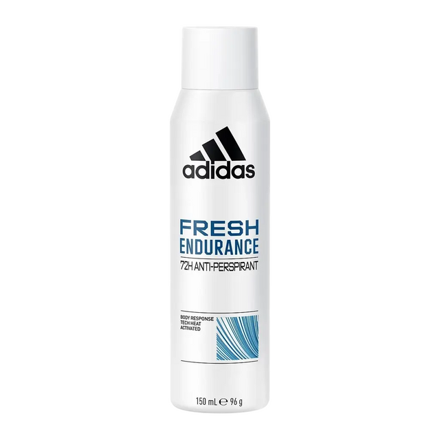 Adidas, Fresh Endurance, Vegan, Alcohol-Free, Gentle on skin, Fresh, aromatic with woody notes, Deodorant Spray, For Men, 150 ml - Feel You