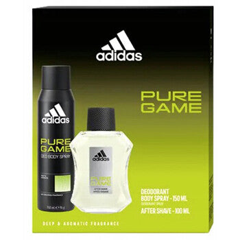 Adidas - Pure Game Gift Set Aftershave 100 ml and Deospray 150 ml - 100ml - Feel You