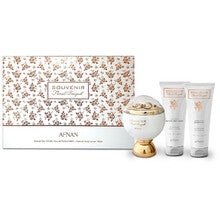 Afnan - Souvenir Floral Bouquet Gift set EDP 100 ml, shower gel 100 ml and body lotion 100 ml - 100ml - Feel You