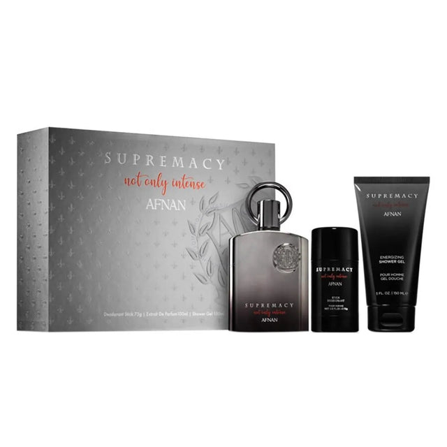 Afnan - Supremacy Not Only Intense Extrait de Parfum Gift set 100 ml, after shave balm 150 ml and shower gel 150 ml - 100ml - Feel You