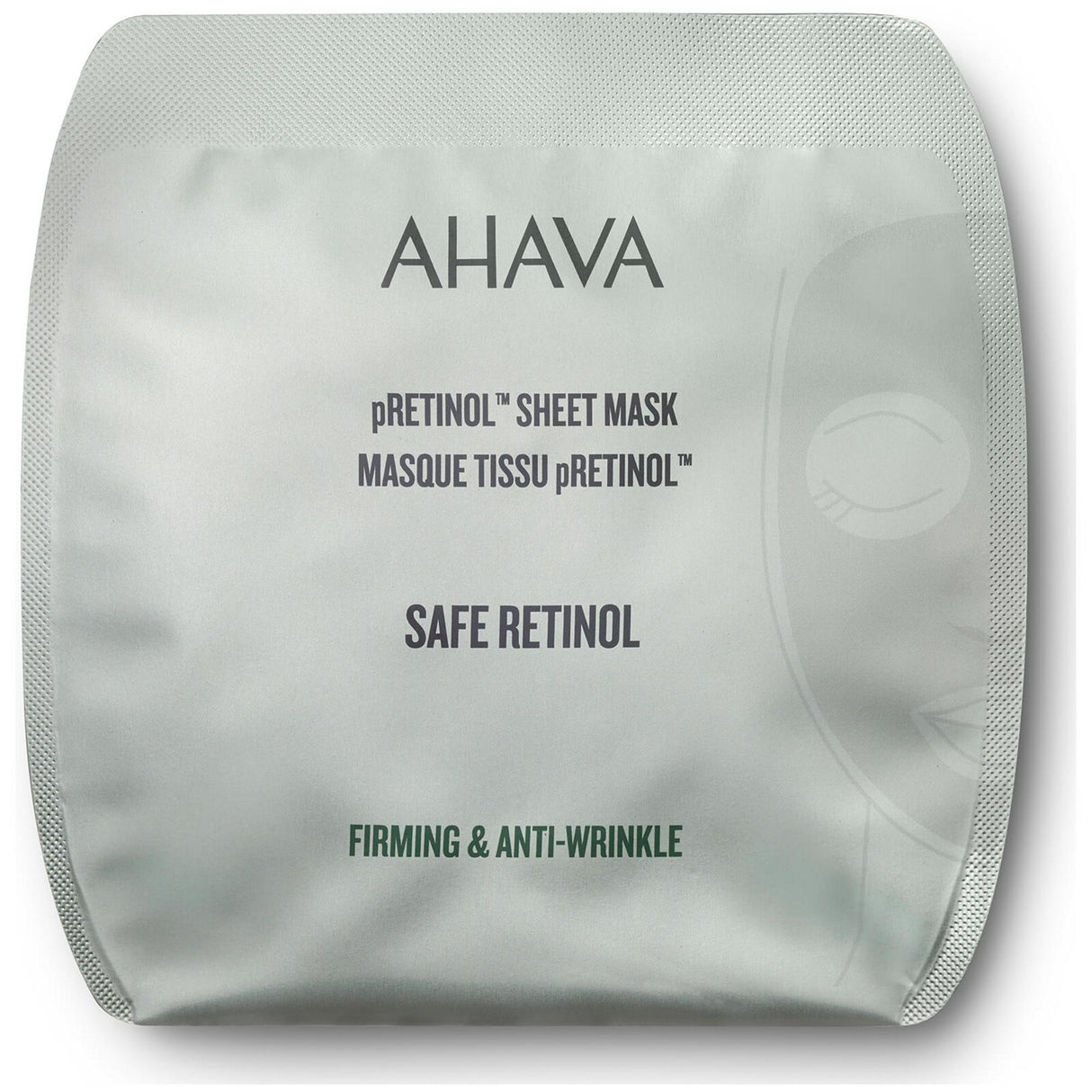 Ahava, pRetinol, Retinol, Anti-Wrinkle & Firming, Sheet Mask, Face, 17 g - Feel You