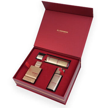 Al Haramain - Amber Oud Ruby Edition Gift Set EDP 75 ml, EDP 30 ml and Body Veil 250 ml - 75ml - Feel You
