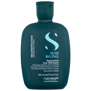 Alfaparf Milano - Semi Di Lino Reparative Low Shampoo - Regenerating shampoo for damaged hair - 250ml - Feel You