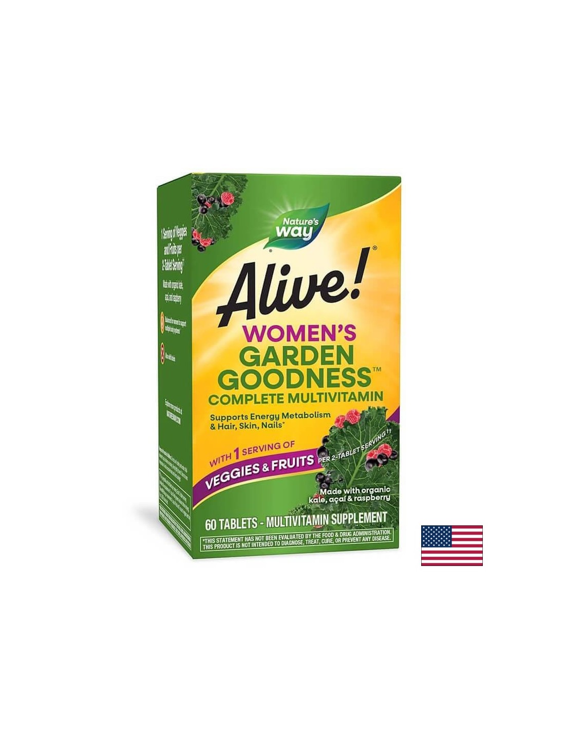 Alive! Garden Goodness™ Women`s Multi-Vitamin/ Алайв! Мултивитамини за жени х 60 таблетки Nature’s Way - Feel You