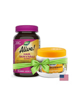 Alive! Hair, Skin & Nails Gummies/ Алайв! Коса, кожа и нокти, 60 желирани таблетки Nature’s Way - Feel You