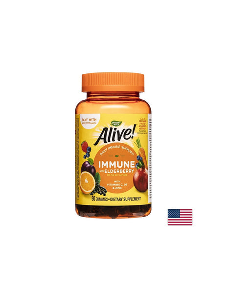 Alive! Immune Gummies/ Алайв! Имунна защита x 90 желирани таблетки Nature’s Way - Feel You