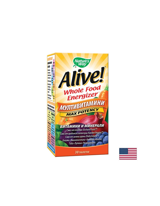 Alive! Multi-Vitamin / Алайв! Мултивитамини х 30 таблетки Nature’s Way - Feel You