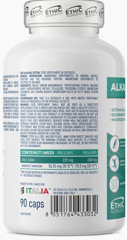 Alkaline System | with Sodium & Magnesium - 90 капсули - Feel You