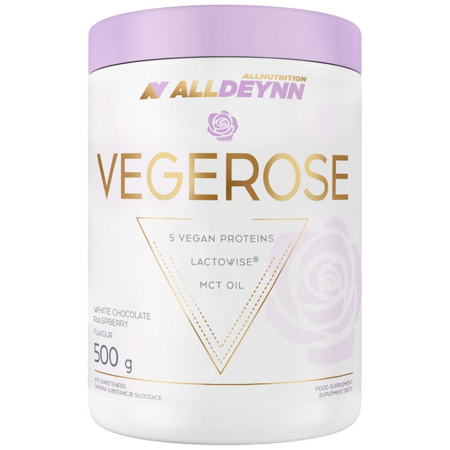 AllDeynn | VegeRose - 5 Vegan Proteins with MCT & Probiotics - 500 грама - Feel You