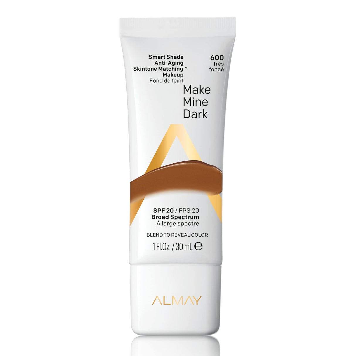 Almay, Smart Shade, Tone-matching, Liquid Foundation, 600, Make Mine Dark, 20 SPF, 30 ml - Feel You