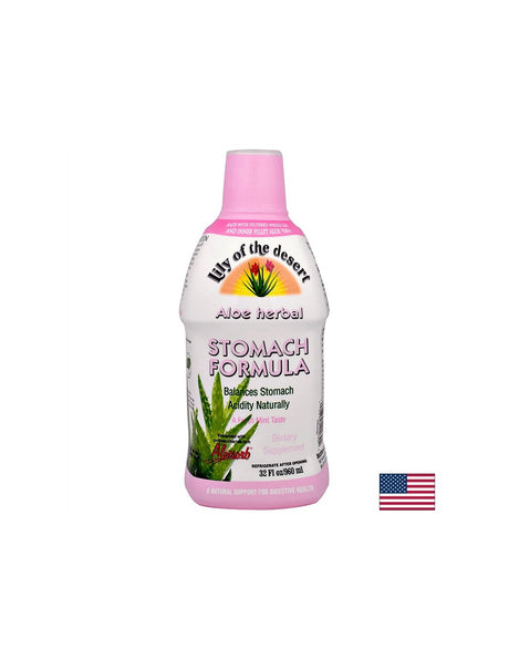 Алое формула срещу киселини в стомаха - Aloe Herbal Stomach Formula, 960 ml - Feel You