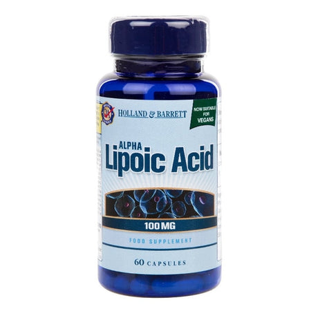 Алфа липоева киселина (Alpha Lipoic Acid) 100mg 60 капсули, H&B - Feel You