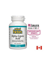 Alpha-Lipoic Acid/ Алфа-липоева киселина 200 mg x 60 капсули Natural Factors - Feel You
