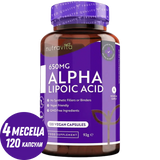 Alpha Lipoic Acid 650mg /120 капсули, 120 дози/ Nutravita - Feel You