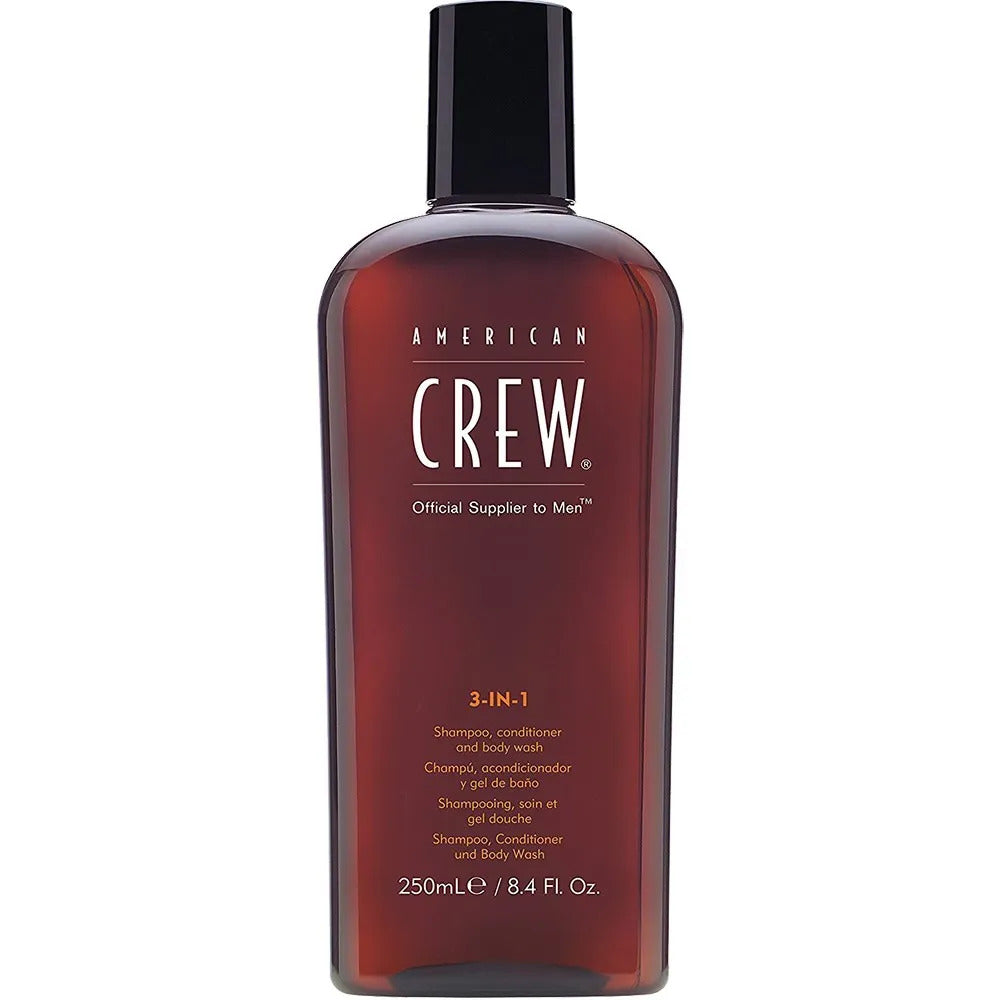 American Crew, 3-In-1, Hair Shampoo, Conditioner & Shower Gel 3-In-1, For Hydration, 250 ml - Feel You