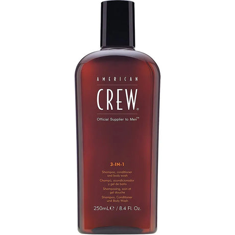 American Crew, 3-In-1, Hair Shampoo, Conditioner & Shower Gel 3-In-1, For Hydration, 250 ml - Feel You