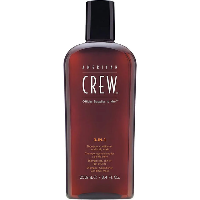 American Crew, 3-In-1, Hair Shampoo, Conditioner & Shower Gel 3-In-1, For Hydration, 250 ml - Feel You