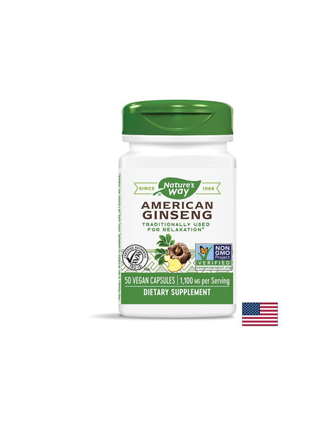 American Ginseng/ Женшен американски 550 mg х 50 капсули Nature’s Way - Feel You