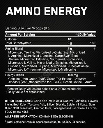 Amino Energy TRIAL SIZE - 10 serv. / 90 gr. - Feel You