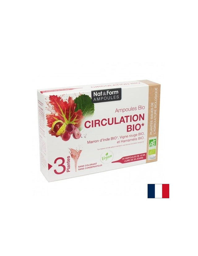 Кръвоносна система - Ampoile Circulation BIO, 20 ампули за пиене - Feel You