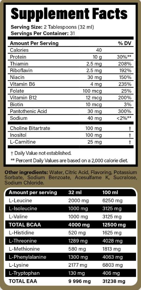 Anabolic EAA + BCAA Liquid - 1000 мл - Feel You