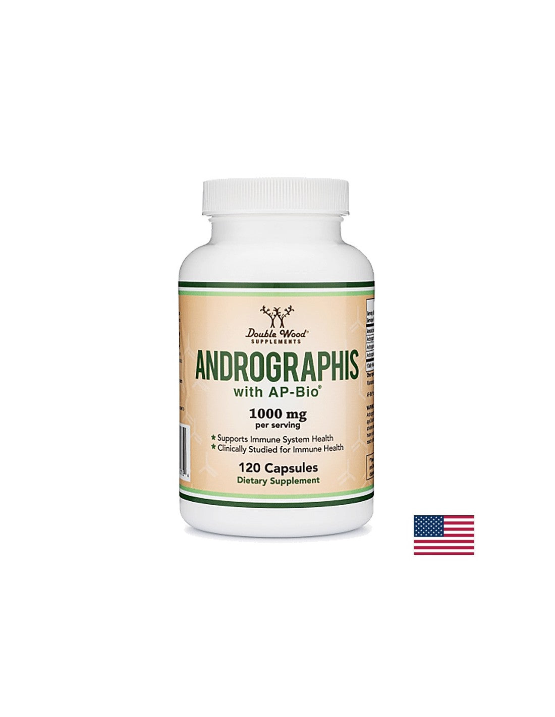 Andrographis with AP-Bio®/ Андрографис, 120 капсули Double Wood - Feel You