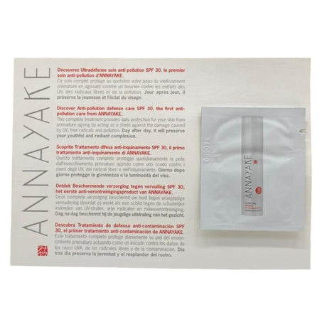 Annayake, Ultratime, Anti-Pollution, Cream, For Face, SPF 30, 1 ml *Sample - Feel You