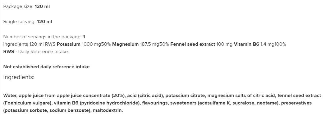 Antyskurcz Shot | Anti-Cramp Support 120 мл - Feel You