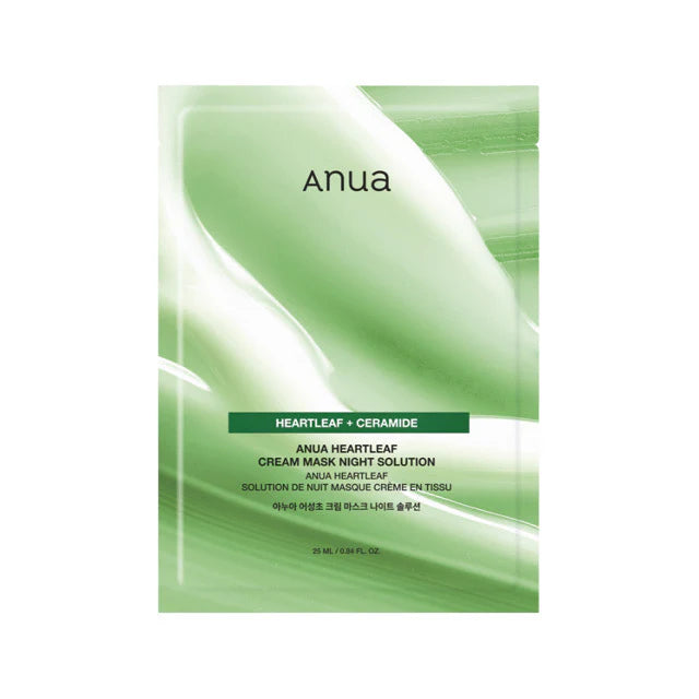 Anua - Heartleaf Cream Mask Night Solution, 25ml - Feel You
