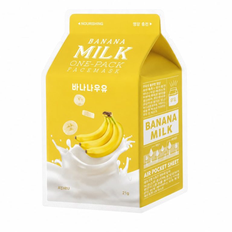 A’pieu - Banana Milk One Pack Face Mask, 1sheet
