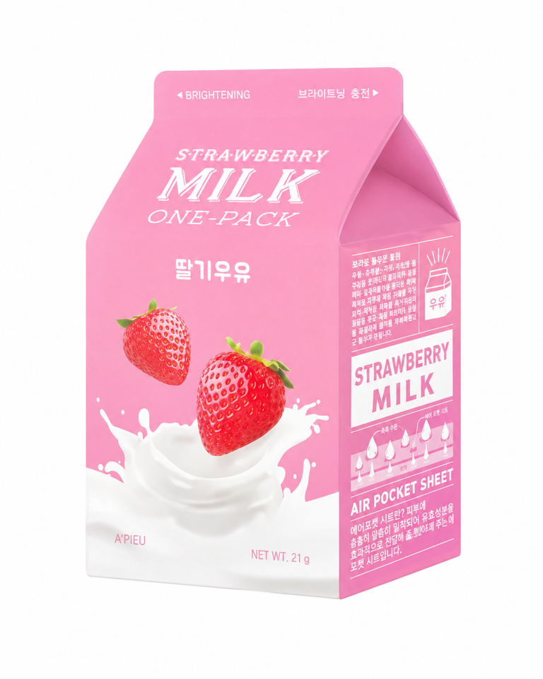 A'pieu - Strawberry Milk One-Pack Face Mask, 1sheet