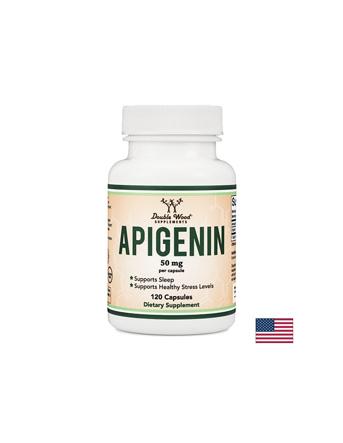 Apigenin/ Апигенин, 120 капсули Double Wood - Feel You