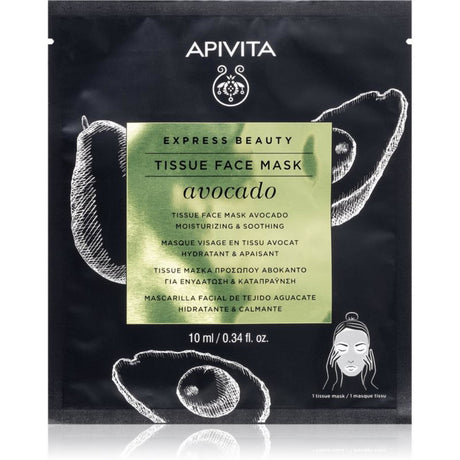 Apivita, Avocado, Hydrating & Soothing, Sheet Mask, For Face, 10 ml - Feel You