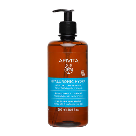 Apivita, Hyaluronic Hydra, Hair Shampoo, Hydrating & Moisturising, 500 ml - Feel You